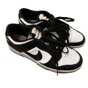 Nike Dunk Low Retro Sneaker (black & white ) 7.5